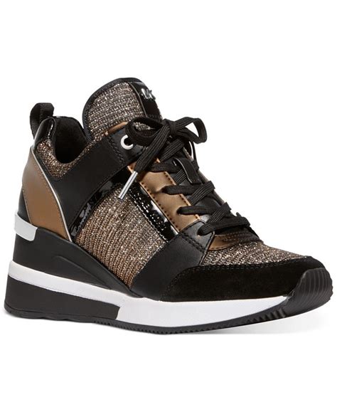 macys michael kors leather sneakers|Michael Kors sneakers sale women's.